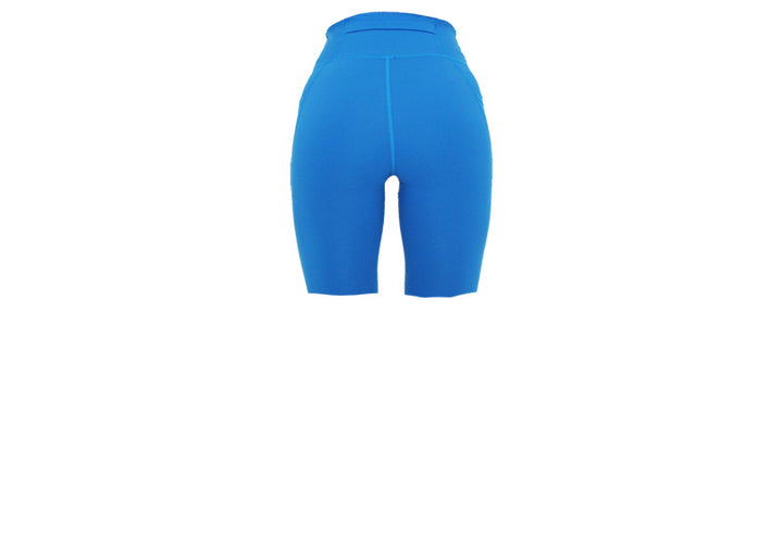 Sea Blue Premium Long Shorts with Pockets