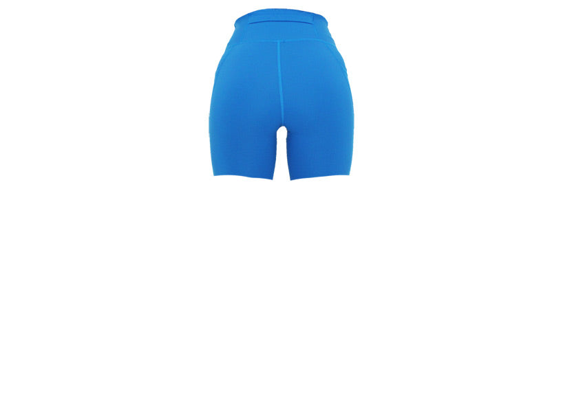 Sea Blue Premium Mid Shorts with Pockets