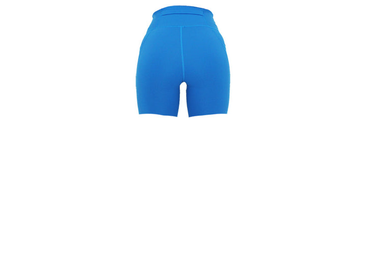 Sea Blue Premium Mid Shorts with Pockets