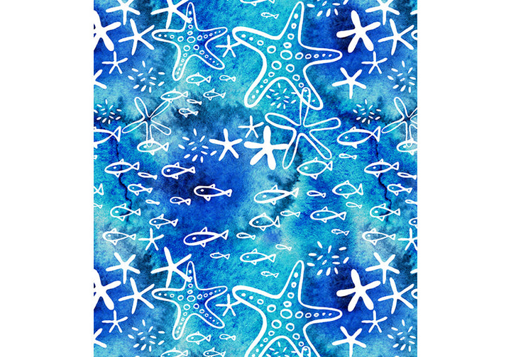 Capri Seascape Leggings with pockets