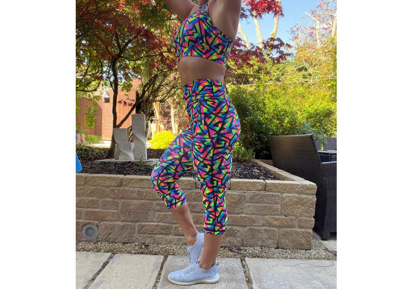 PRE ORDER Capri Shatterglow Leggings with pockets