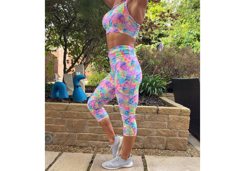 PRE ORDER Capri Sorbet Safari Leggings with pockets