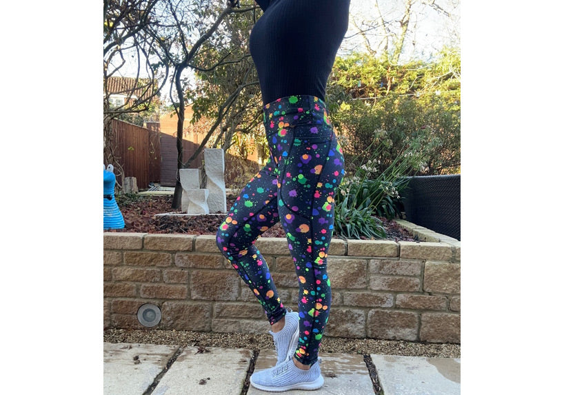 Winter Splat Attack Leggings with Pockets