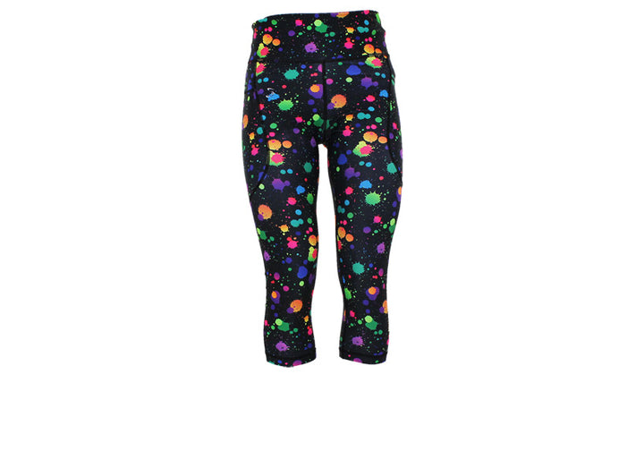 Capri Splat Attack Leggings with pockets