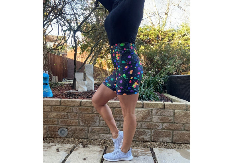 Splat Attack Mid Shorts with pockets