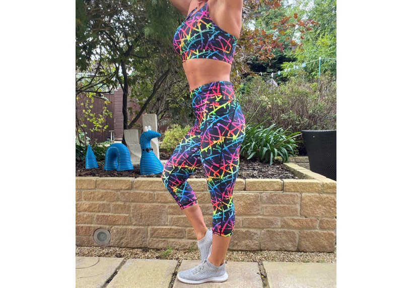 PRE ORDER Capri Splatterpunk Leggings with pockets