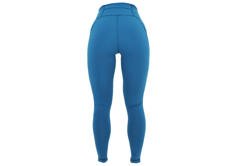 Teal Premium Sports Leggings with Pockets
