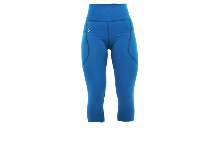 Capri Teal Premium Leggings with Pockets