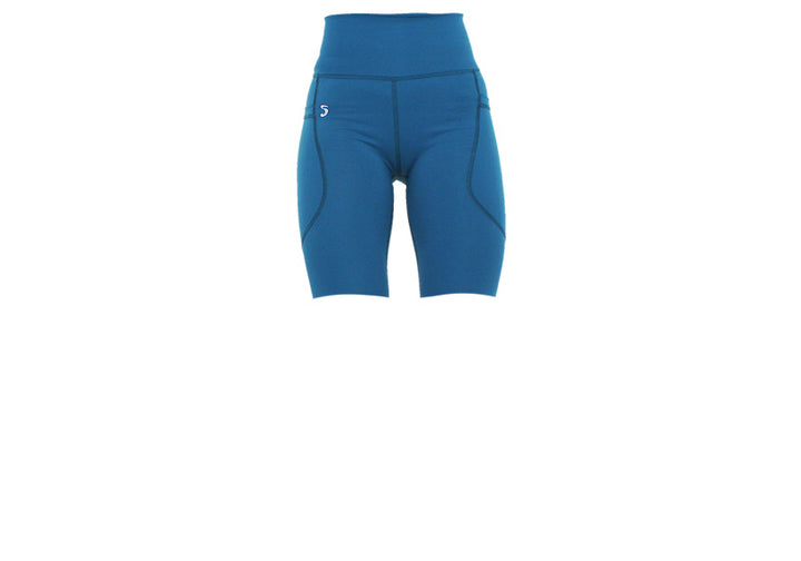 Teal Premium Long Shorts with Pockets