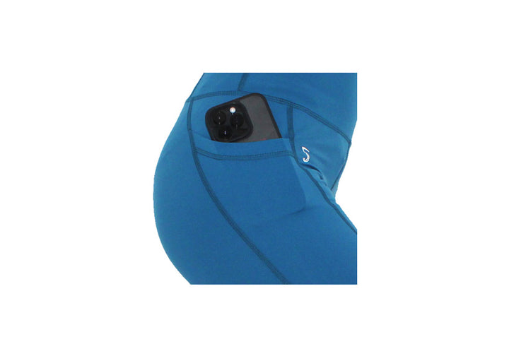 Teal Premium Sports Leggings with Pockets