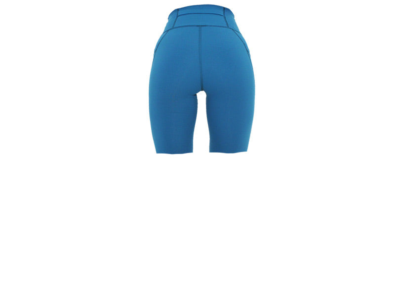 Teal Premium Long Shorts with Pockets