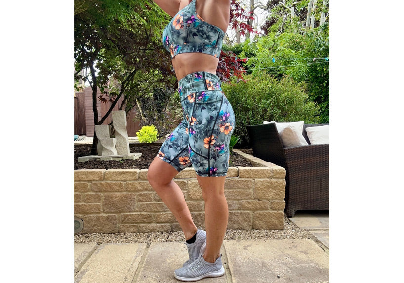 PRE ORDER Vibrant Echoes Long Shorts with pockets