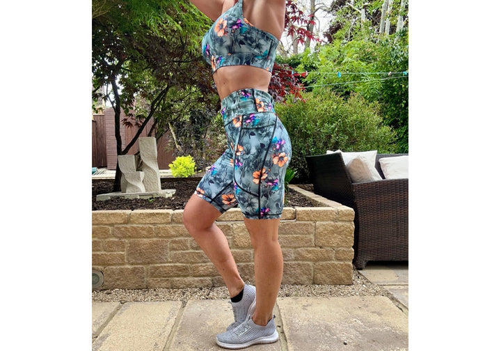 PRE ORDER Vibrant Echoes Long Shorts with pockets