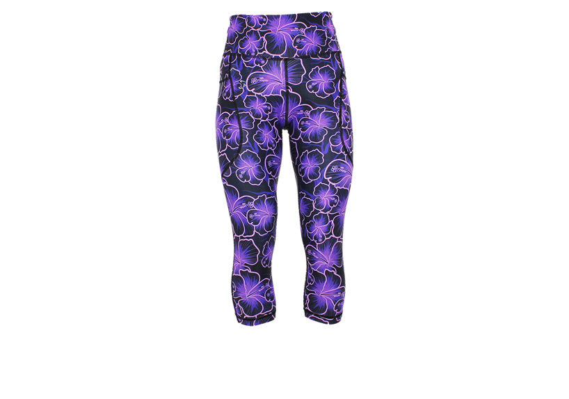 PRE ORDER Capri Violet Whispers Leggings with pockets