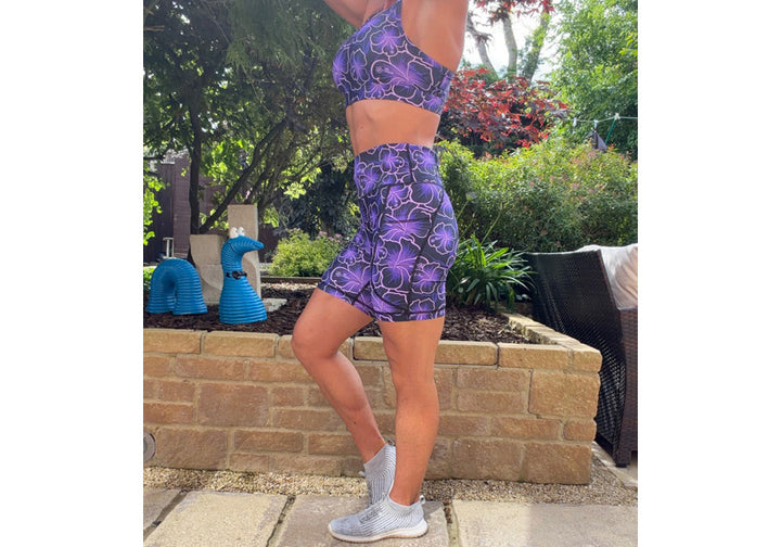 PRE ORDER Violet Whispers Mid Shorts with pockets