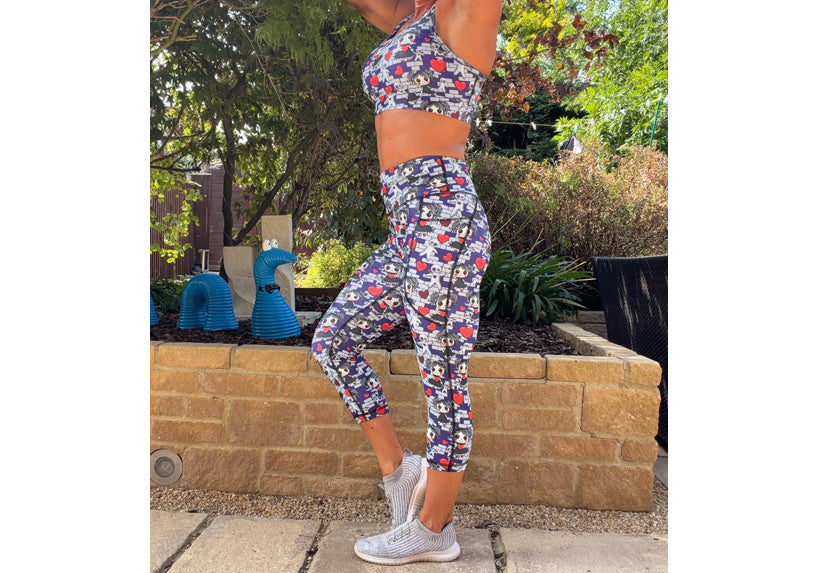 PRE ORDER Capri Voodoo Valentine Leggings with pockets