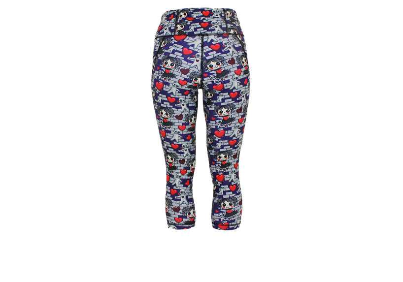 PRE ORDER Capri Voodoo Valentine Leggings with pockets