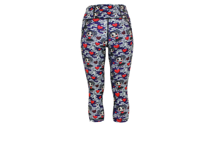 PRE ORDER Capri Voodoo Valentine Leggings with pockets