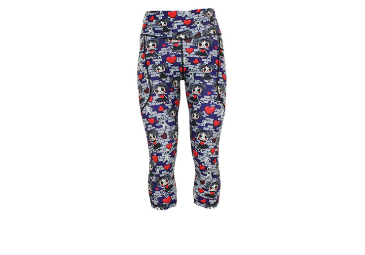PRE ORDER Capri Voodoo Valentine Leggings with pockets