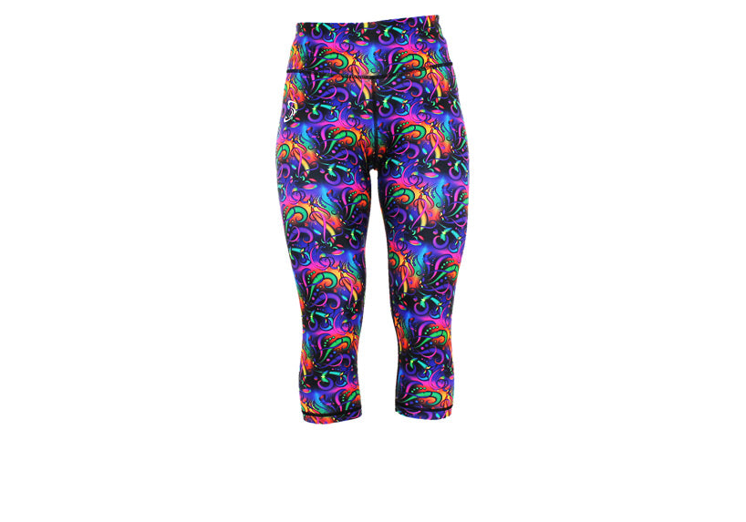 Capri Whimsical leggings with pockets