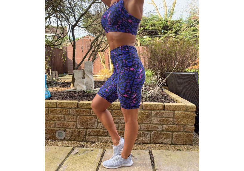 Wild Amethyst Long Shorts with pockets