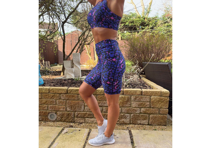 Wild Amethyst Long Shorts with pockets