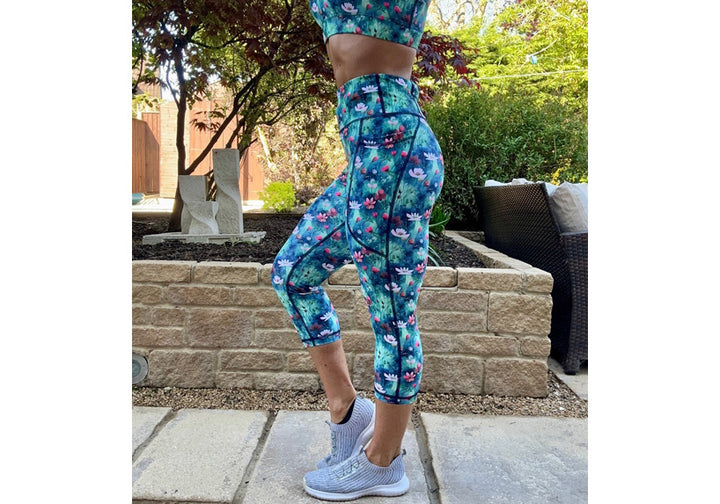 PRE ORDER Capri Wildflower Leggings with pockets