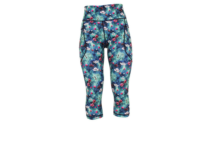 PRE ORDER Capri Wildflower Leggings with pockets