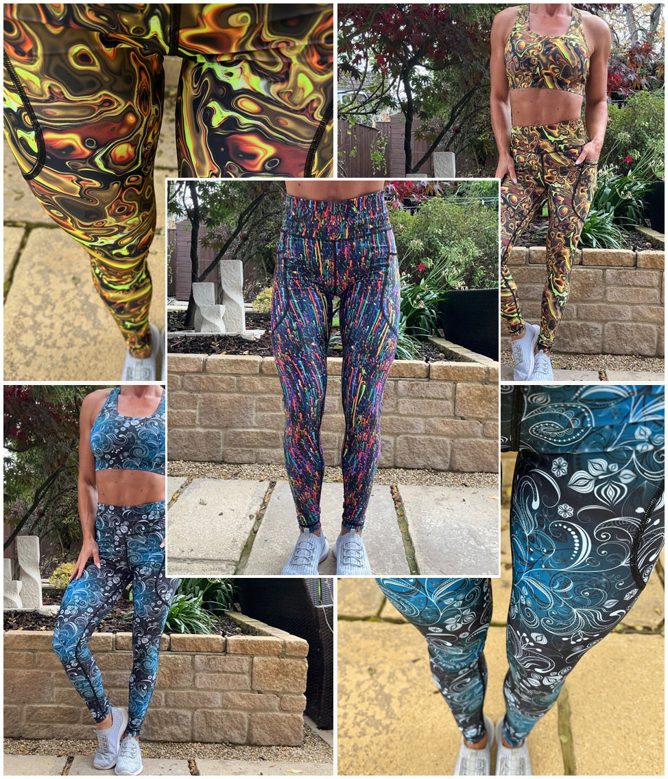 Warp Speed Filigree Liquid Gold Sturdy By Design Leggings