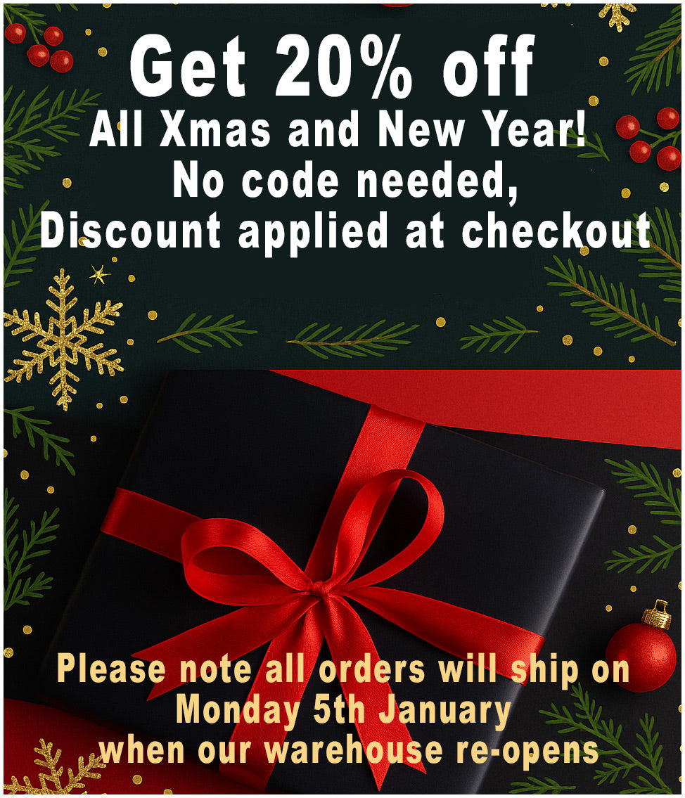 20% off over Xmas and New Year on all Sturdy By Design Shop Items